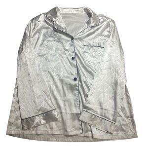 White Silk Pajama Top
